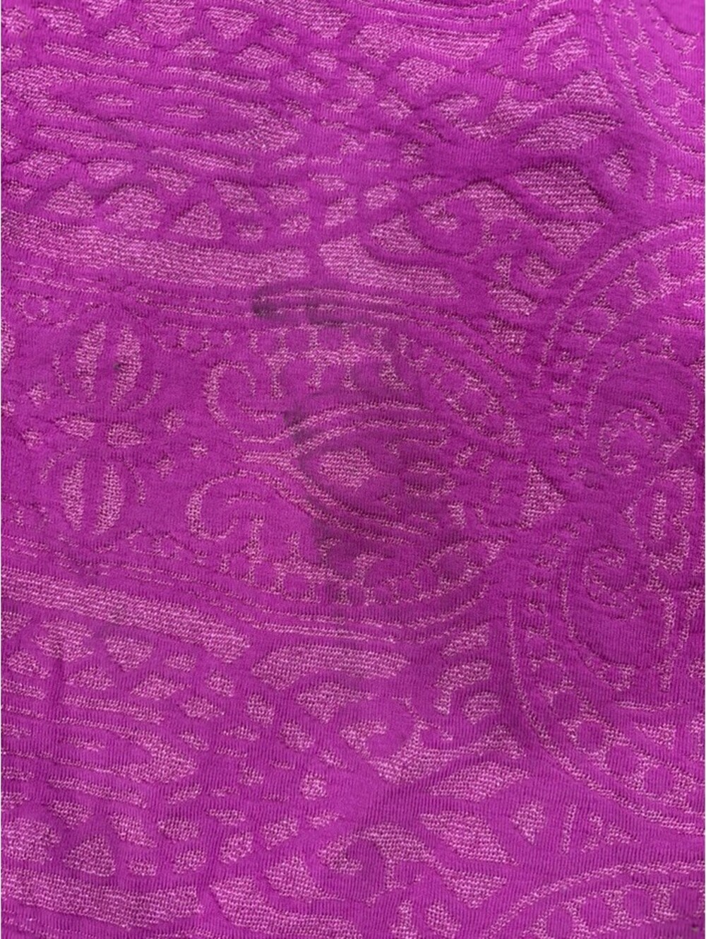 Purple Paisley Patterned Set with Rhinestone Detailing - Picture 10 of 15